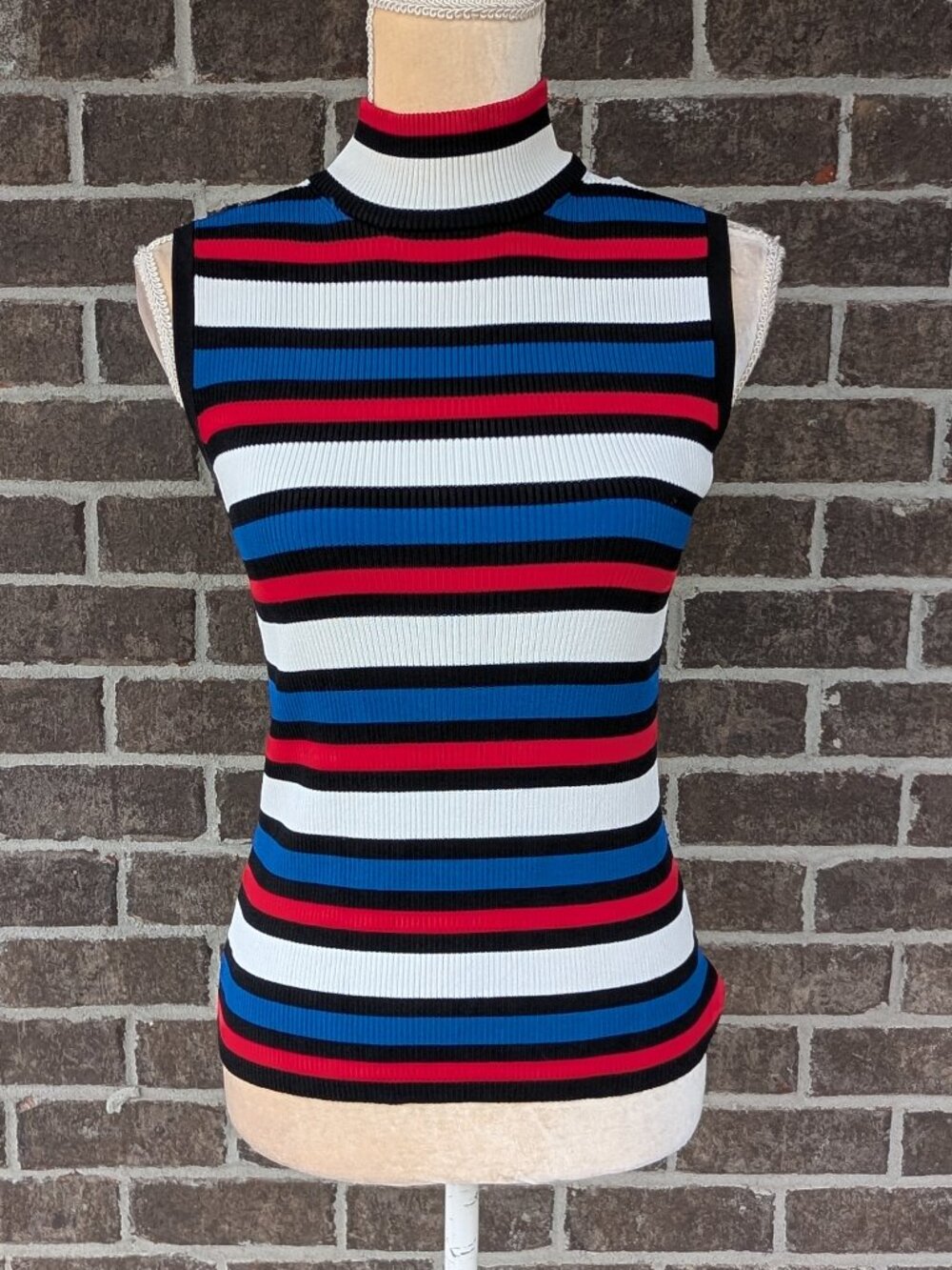 Vintage City Silk Turtleneck Top